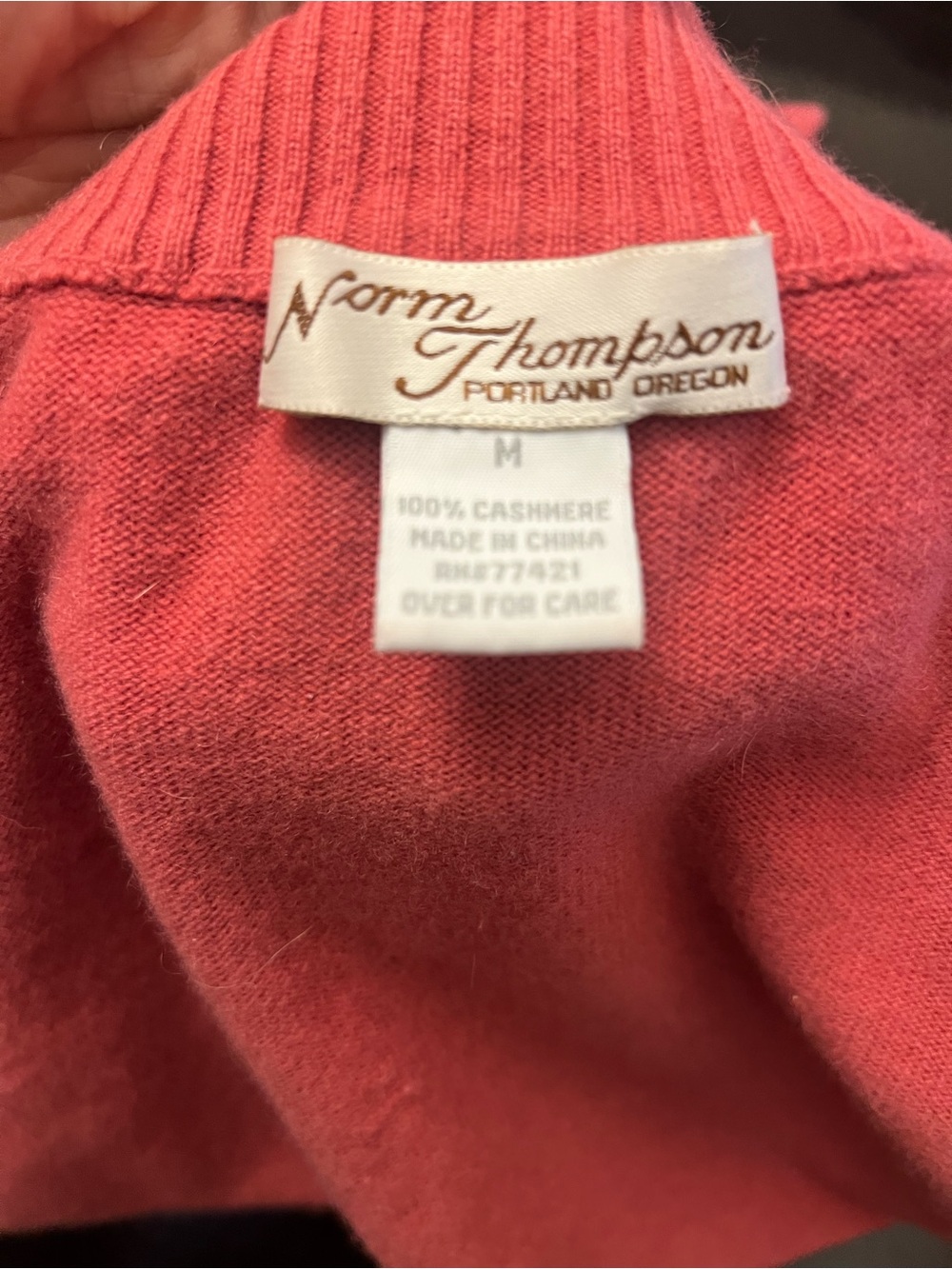 Norm Thompson 100% Cashmere Sweater View 6
